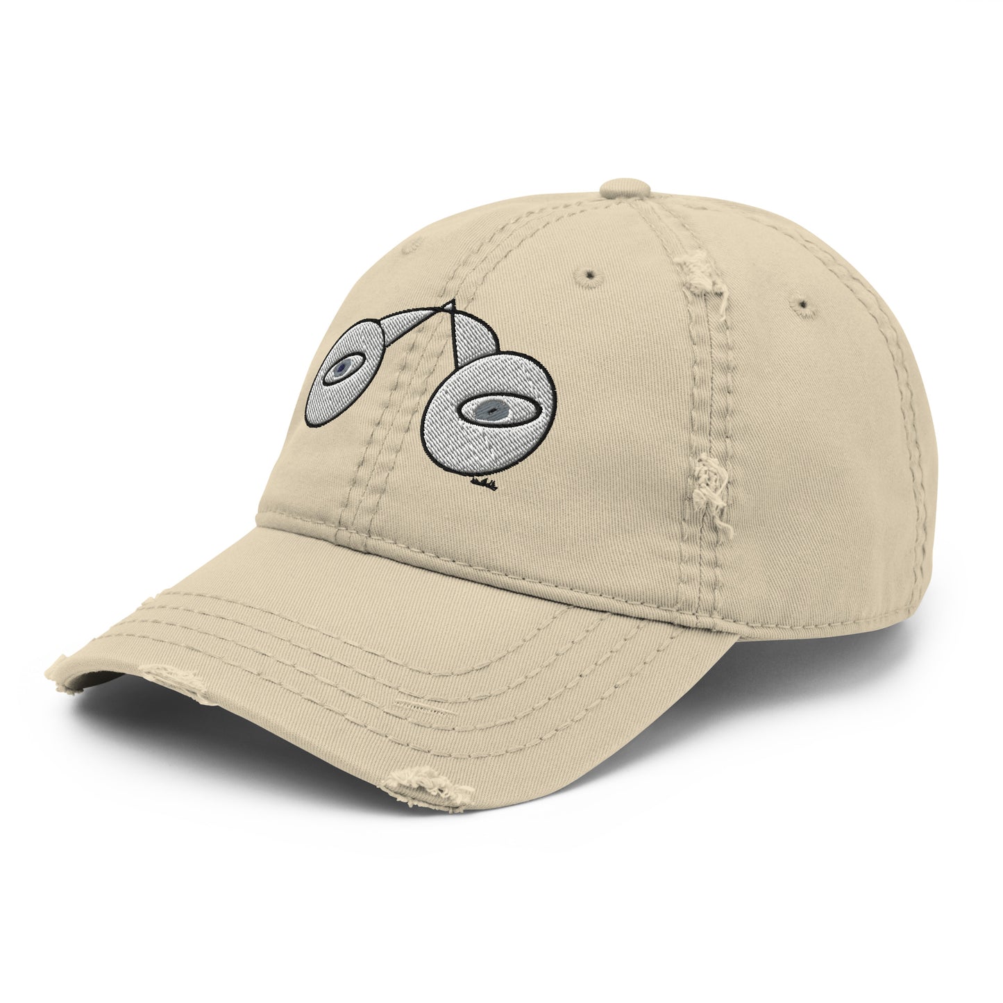 Look Kenneth Wilan Design Distressed Baseball Hat