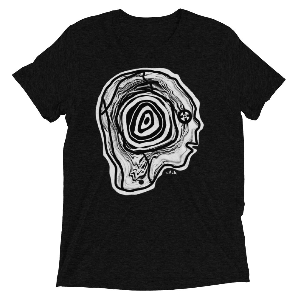Face T-shirt black Kenneth Wilan Design