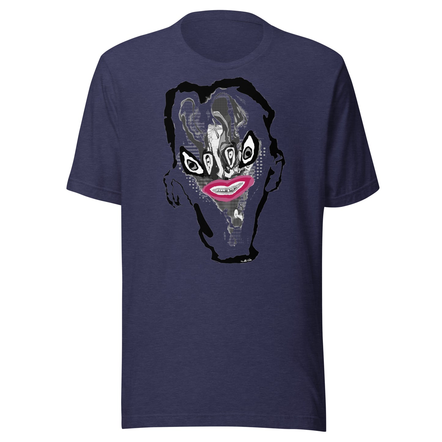 Creature Unisex T Shirt Pink Black White Kenneth Wilan Design