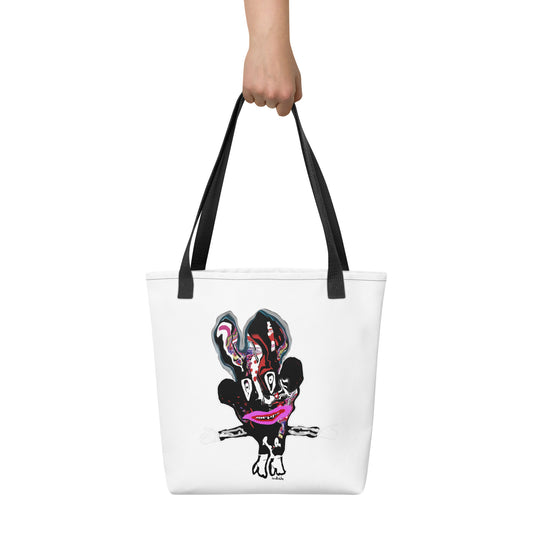 Reaching Out Kenneth Wilan Design Tote Bag