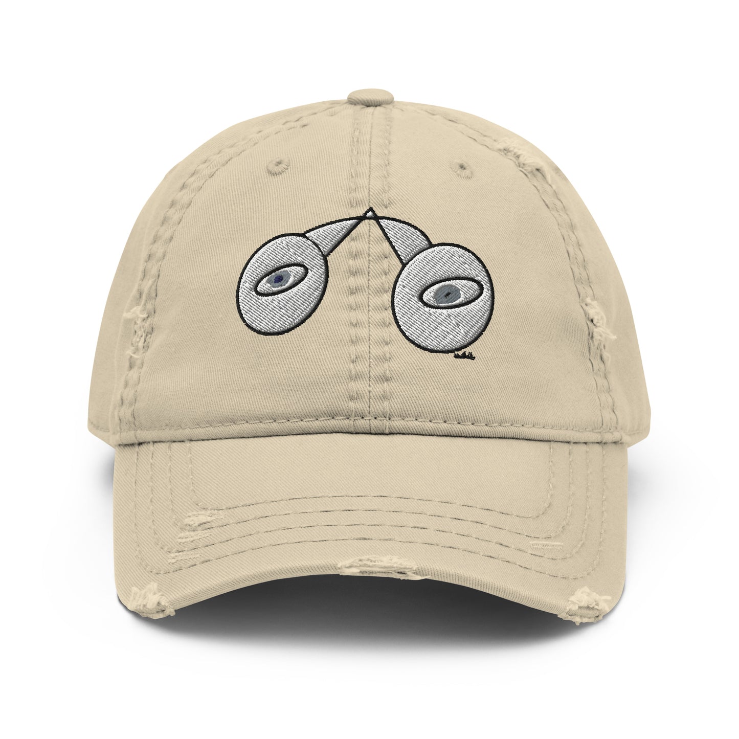 Look Kenneth Wilan Design Distressed Baseball Hat