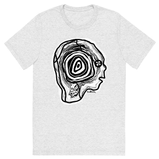 Face T-shirt grey Kenneth Wilan Design