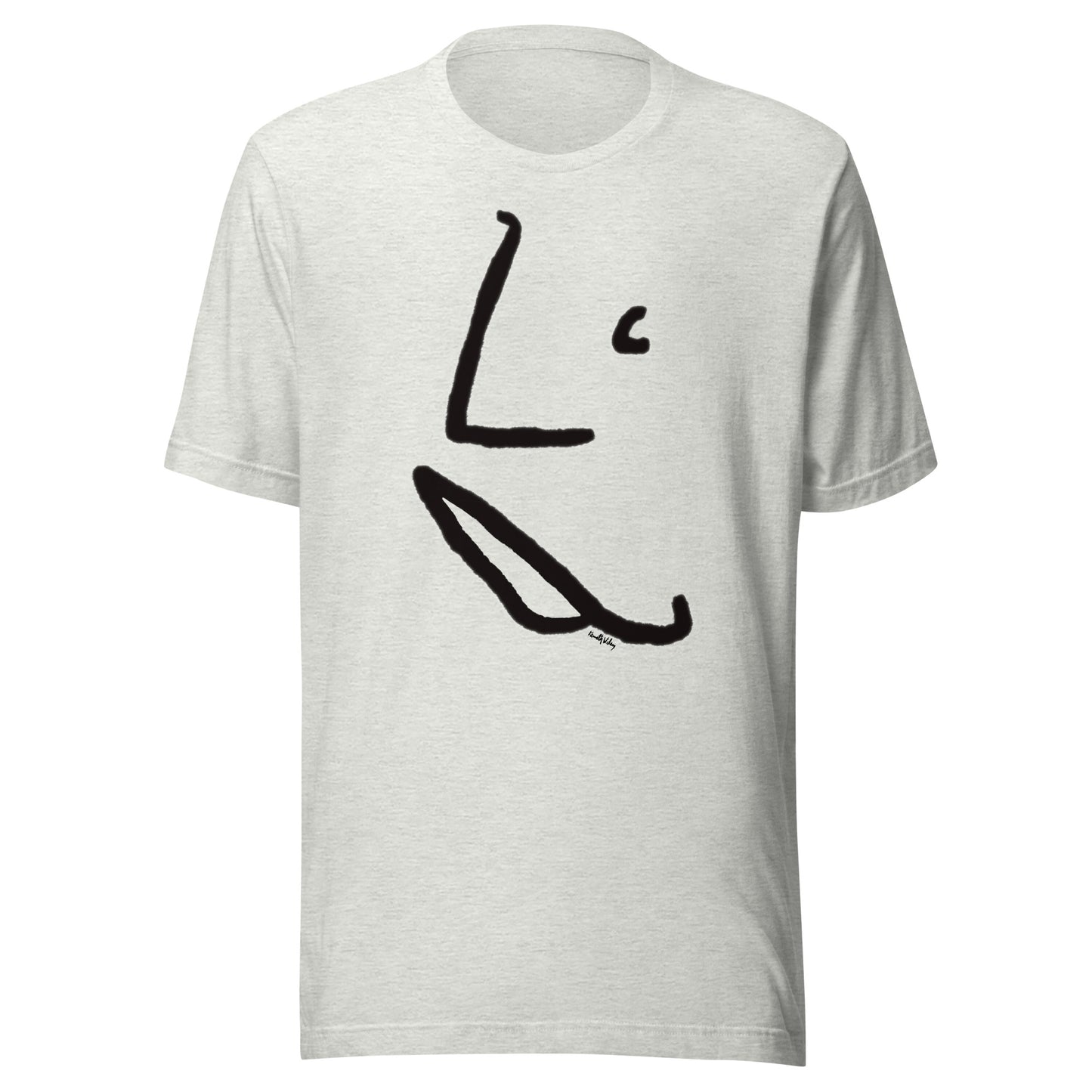 Face Unisex T Shirt Black & White Profile Kenneth Wilan Design