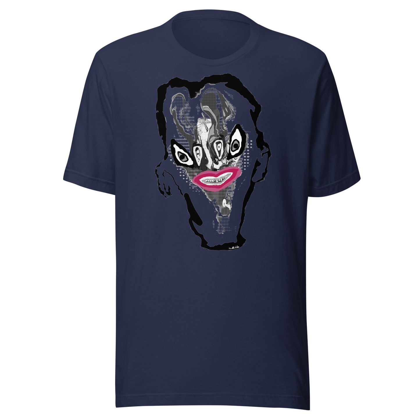 Creature Unisex T Shirt Pink Black White Kenneth Wilan Design